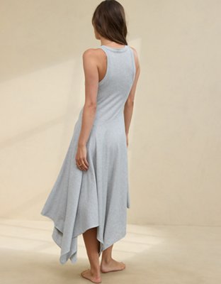 Aerie Tank Asymmetric Midi Dress