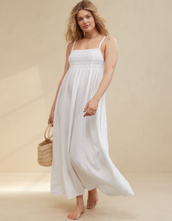 Aerie Pool-To-Party Tie Back Maxi Dress