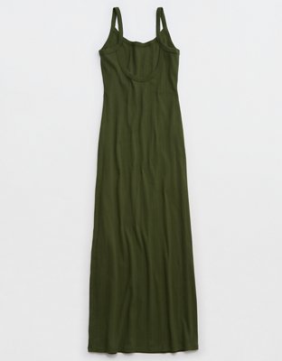 Aerie Low Back Knit Maxi Dress