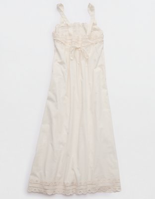 Aerie Embroidered Midaxi Dress | Aerie
