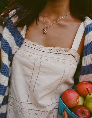 Robe longueur trois-quarts brodée Aerie