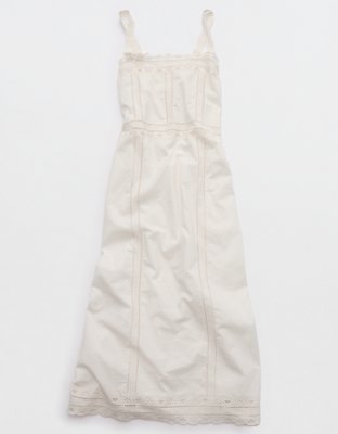 Aerie Embroidered Midaxi Dress