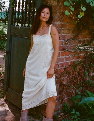 Aerie Embroidered Maxi Dress