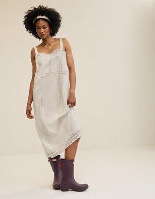 Aerie Embroidered Maxi Dress