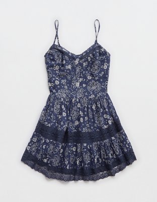 Aerie Button Up Mini Dress