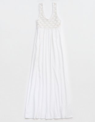 Aerie Crochet Maxi Dress