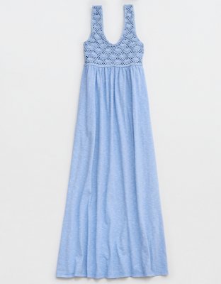 Aerie Crochet Maxi Dress