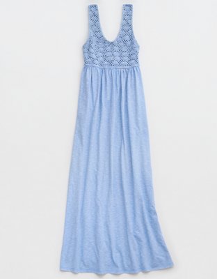 Aerie Crochet Maxi Dress