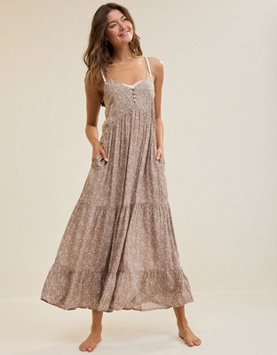 Aerie Printed Maxi Dress