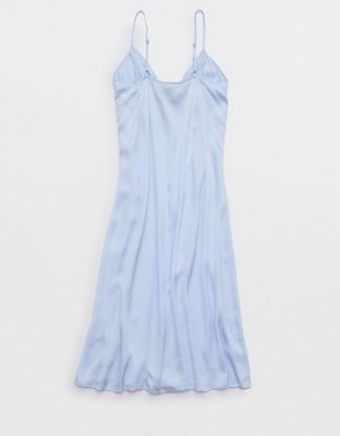 Aerie Satin Midi Dress