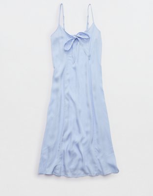 Aerie Satin Midi Dress