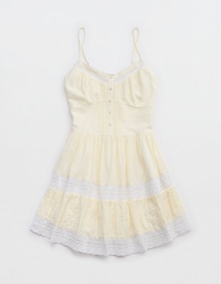 Aerie Button Up Mini Dress