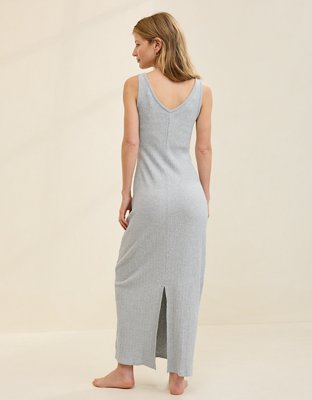 Aerie Double V Henley Bodycon Maxi Dress