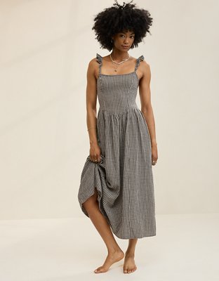 Aerie At The Barre Flutter Sleeve Dress