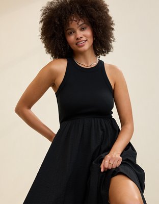 Aerie Ribbed At The Barre Dress