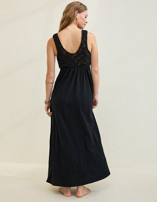 Aerie Crochet Maxi Dress