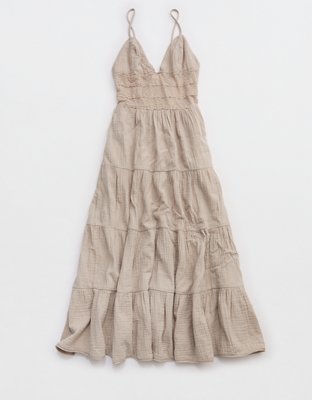 Aerie Lace Mix Midaxi Dress
