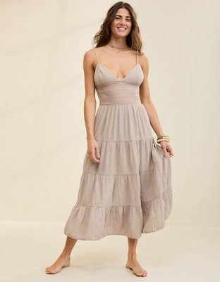 Aerie Lace Mix Midaxi Dress