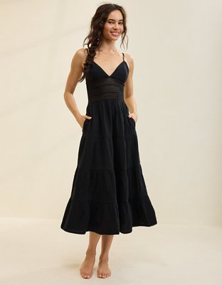 Aerie Lace Mix Midaxi Dress