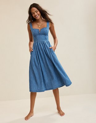 Aerie Corset Midi Dress