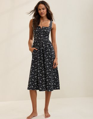 Aerie Denim Midi Dress