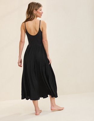 Aerie Satin At The Barre Dress