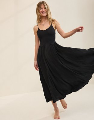 Aerie Satin At The Barre Dress