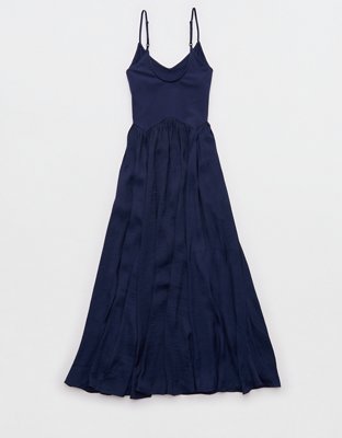 Aerie Satin At The Barre Dress | Aerie