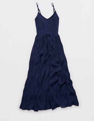 Aerie Satin At The Barre Dress