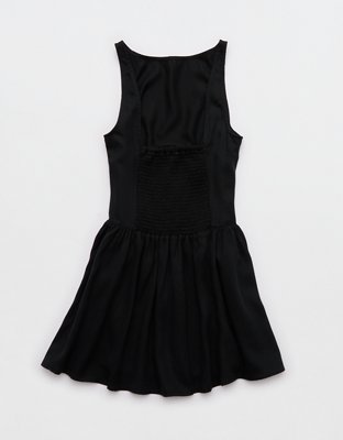 Aerie Drop Waist Bow Dress