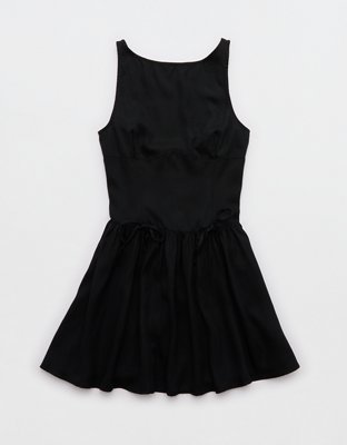 Aerie Drop Waist Bow Dress
