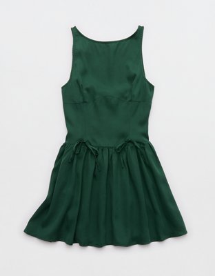 Aerie Drop Waist Bow Dress