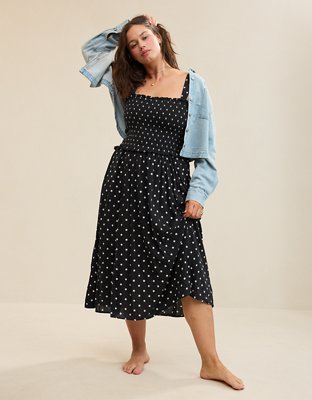 Aerie At The Barre Smocked Dress