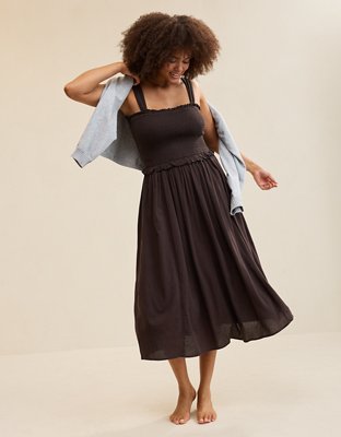 Aerie At The Barre Smocked Dress