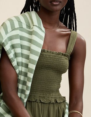 Aerie At The Barre Smocked Dress