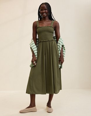 Aerie At The Barre Smocked Dress