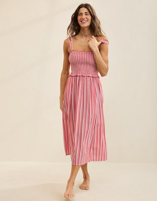 Aerie At The Barre Smocked Dress