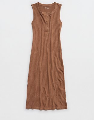 Aerie Henley Bodycon Dress