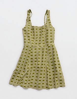 Aerie Linen Blend Mini Dress