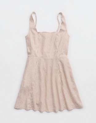 Aerie Linen Blend Mini Dress