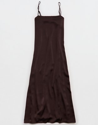 OVERSLEPT by Aerie Liquid Satin Maxi Slip Dress