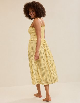 Aerie At The Barre Smocked Dress