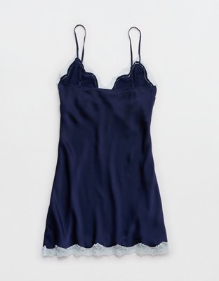 OVERSLEPT by Aerie Liquid Satin Mini Nightie
