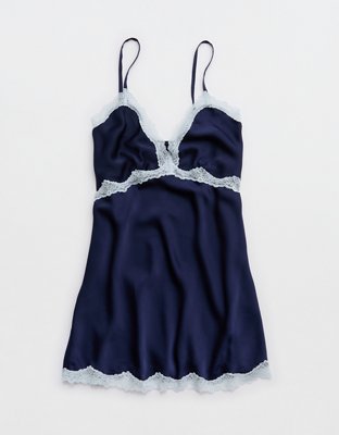 OVERSLEPT by Aerie Liquid Satin Mini Nightie