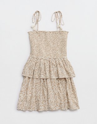 Aerie At The Barre Smocked Mini Dress