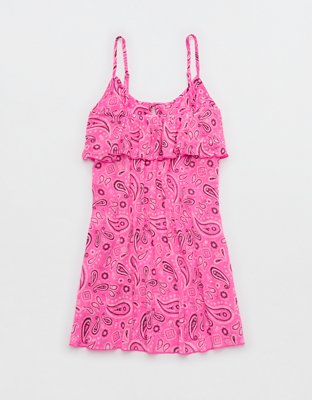Aerie Festival Printed Mini Dress