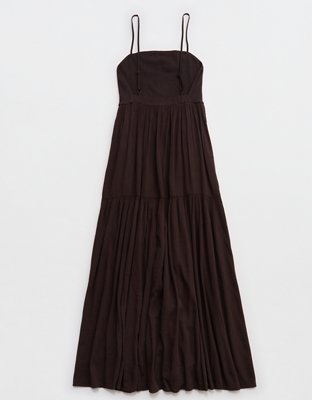 Aerie On-The-Down-Low Back Dress
