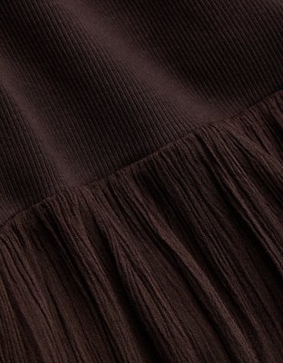 Aerie On-The-Down-Low Back Dress