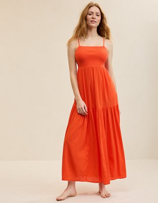 Aerie On-The-Down-Low Back Dress