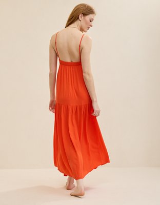Aerie On-The-Down-Low Back Dress